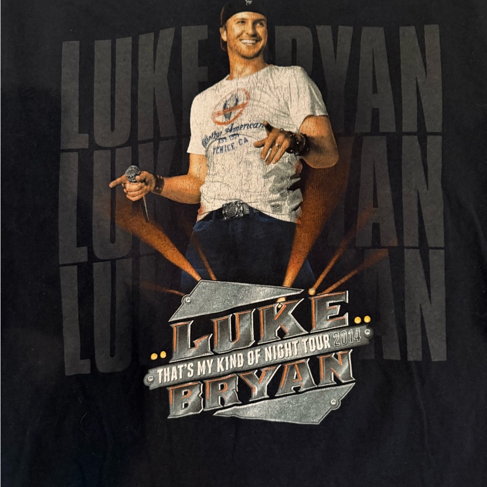 LUKE BRYAN 2014 concert Graphic T-Shirt - Picture 2 of 5